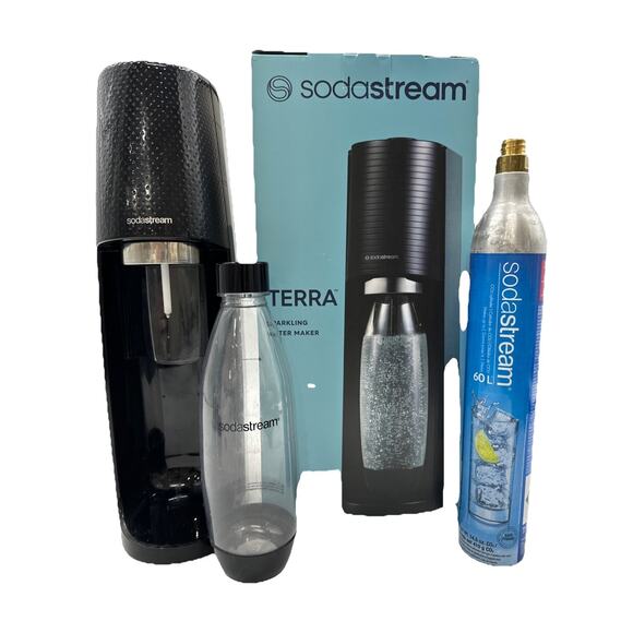 SodaStream 6047960 Sparkling Water Maker - Black Terra Soda Stream {C4} - Picture 1 of 16